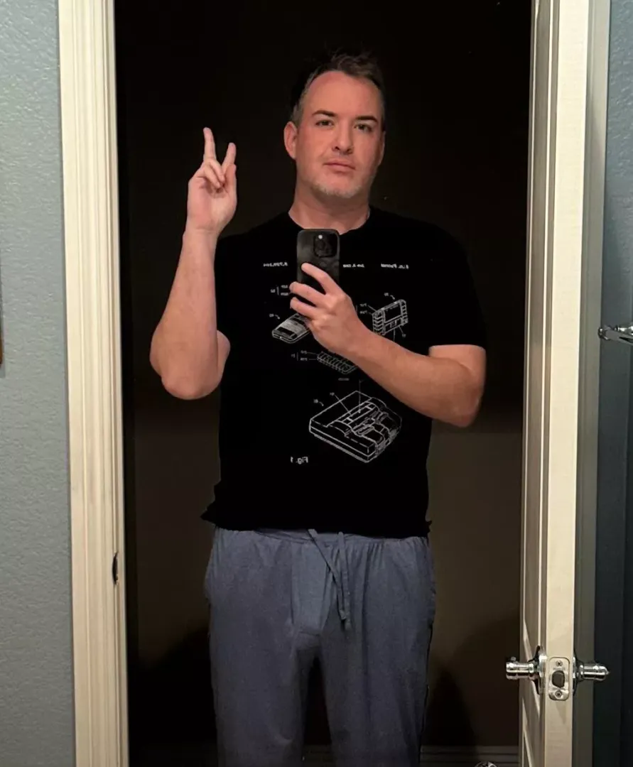 How my 8 inch cock looks in thin PJ’s hope you like