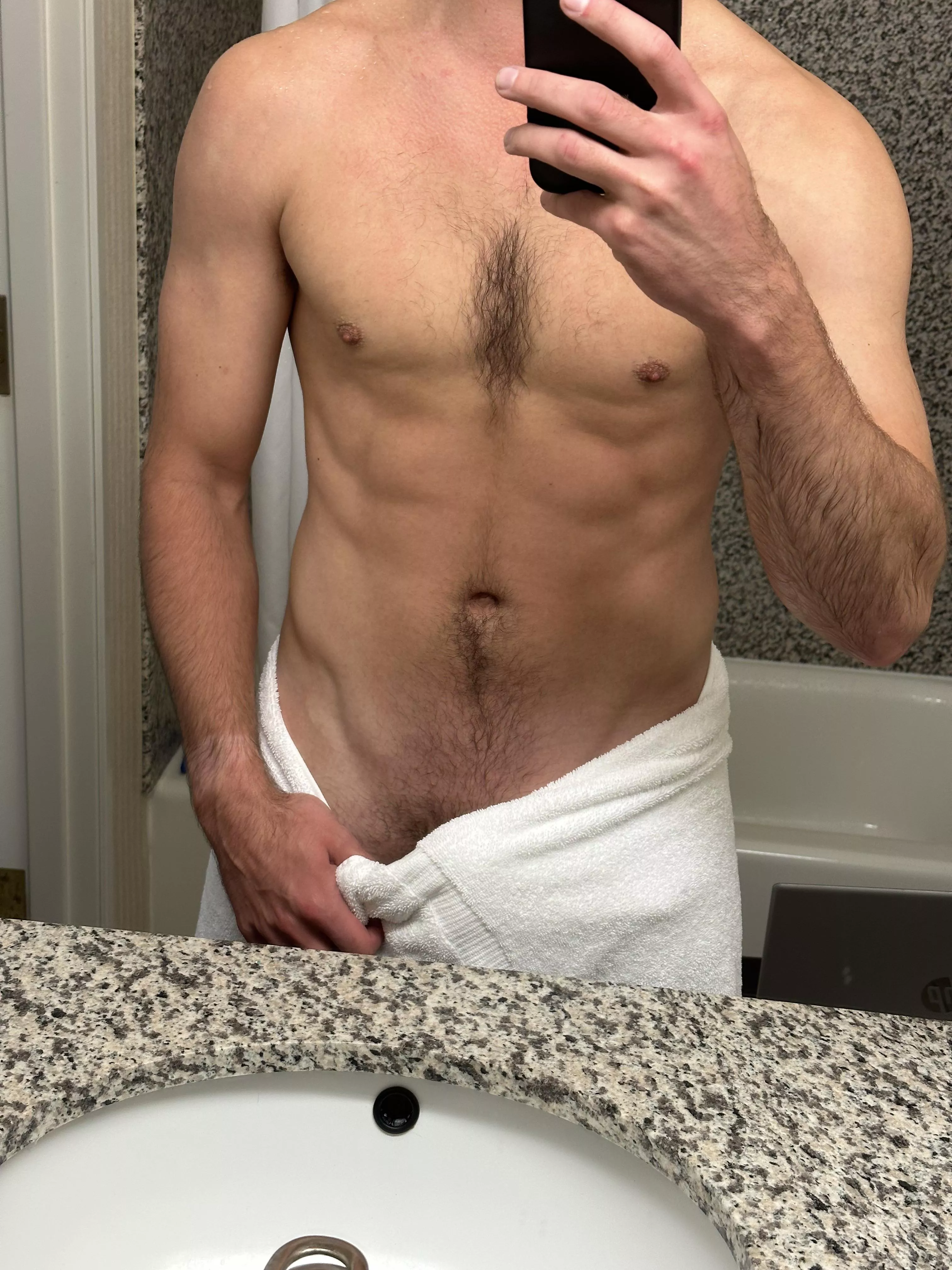 How’s it look with the towel?