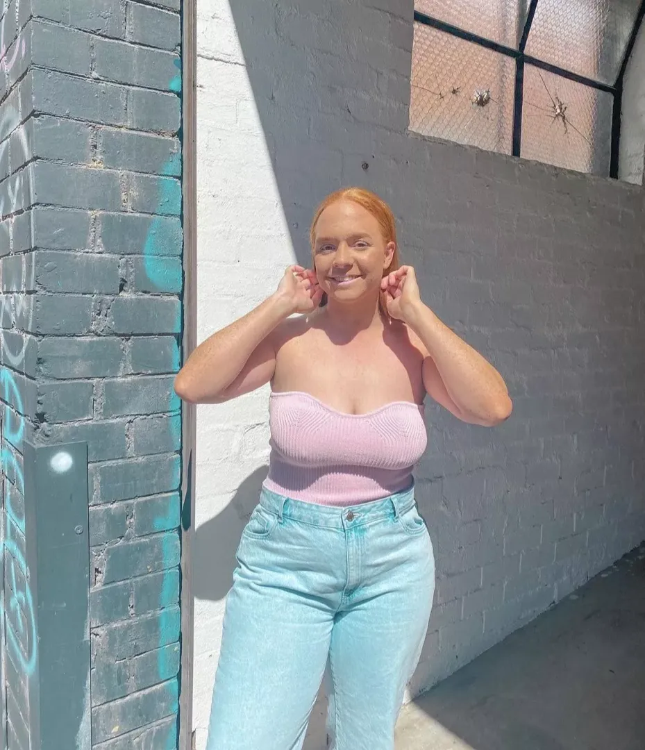 Huge tits redhead