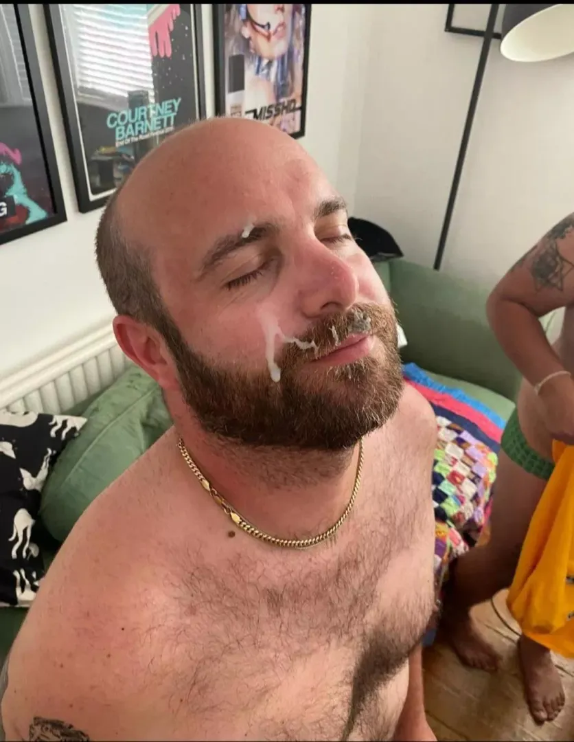 Husband and friend. Double facial.