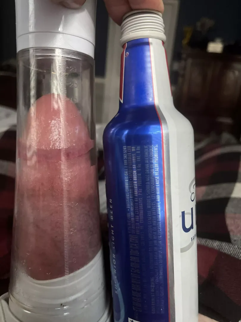Husband sent me this on my way home! Almost split me in half! Sorry no pictures yet of when it was actually hard. But 13 inch tube it felt insane!