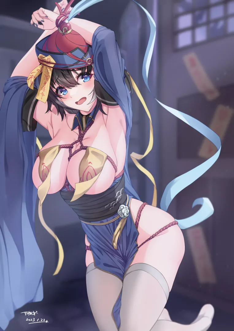 Hwah Jah in jiangshi threads (snb_te) [Azur Lane]