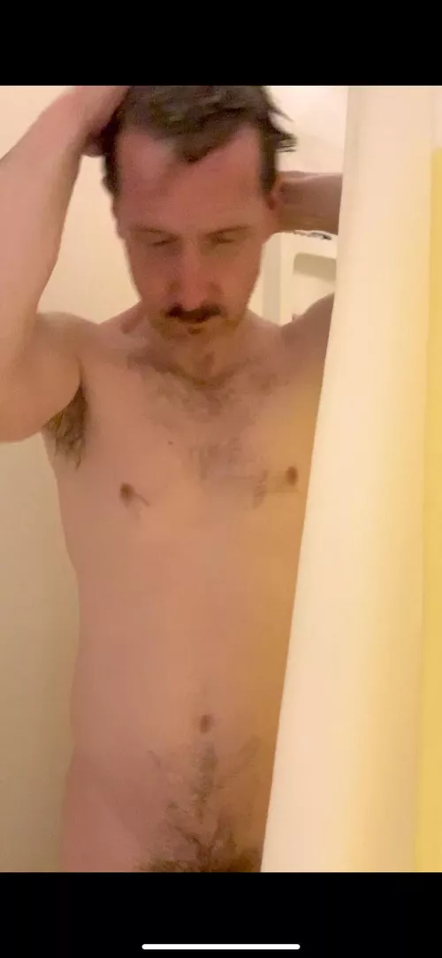 I am (45) and getting married this summer to my beautiful plus size fiancé. (F25). She dared me to post this pic here from my shower tonight.