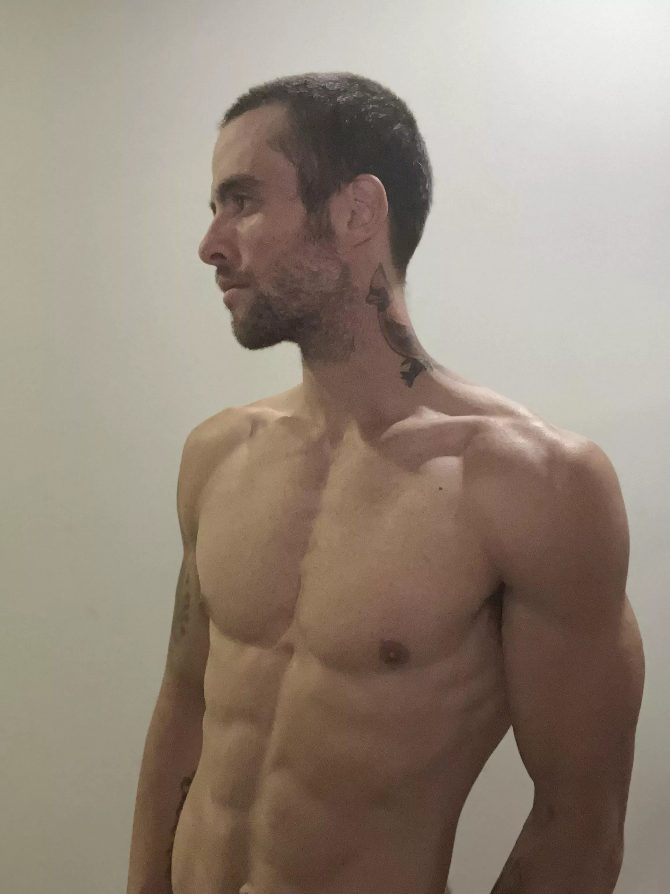 I am a quiet guy with a bird on his neck