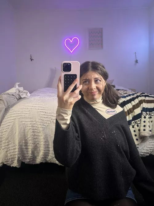  I asked my dad not to look at my face
