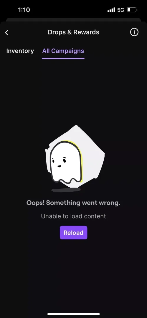 I cannot load the all campaigns no matter what I do. What is wrong?