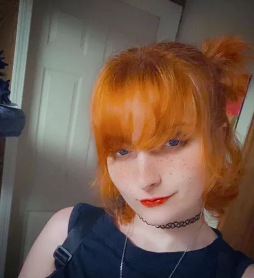 I can’t decide if ginger or black hair looks better on me 