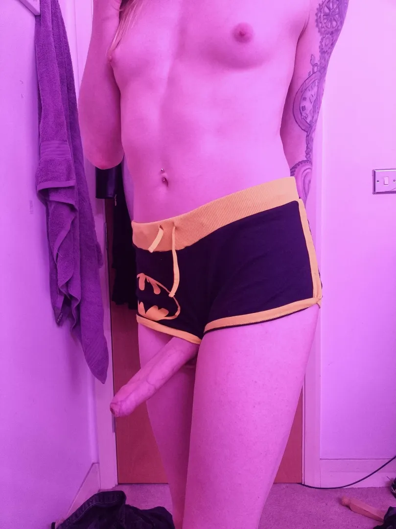 I can't fit in these shorts, can I fit it in you instead?