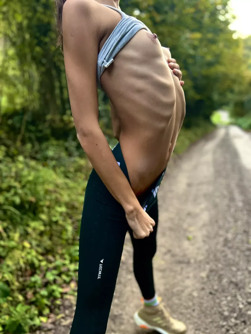 I can't wait any longer, eat me on a walk in the woods