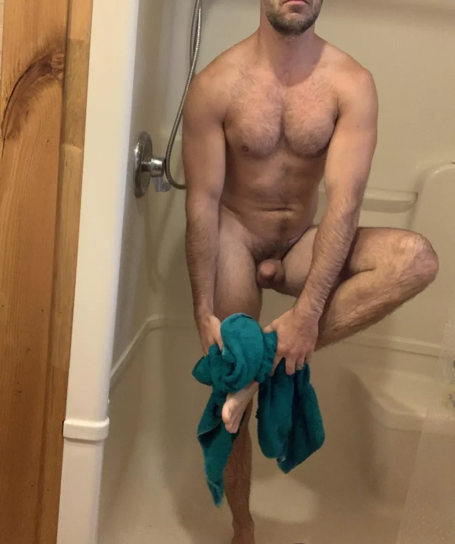 I could really use some help drying this off. Would you use your tongue?