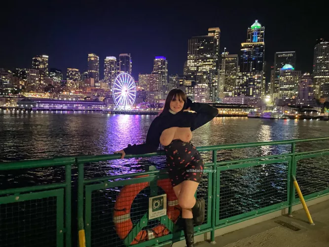 I couldn’t resist flashing with this view