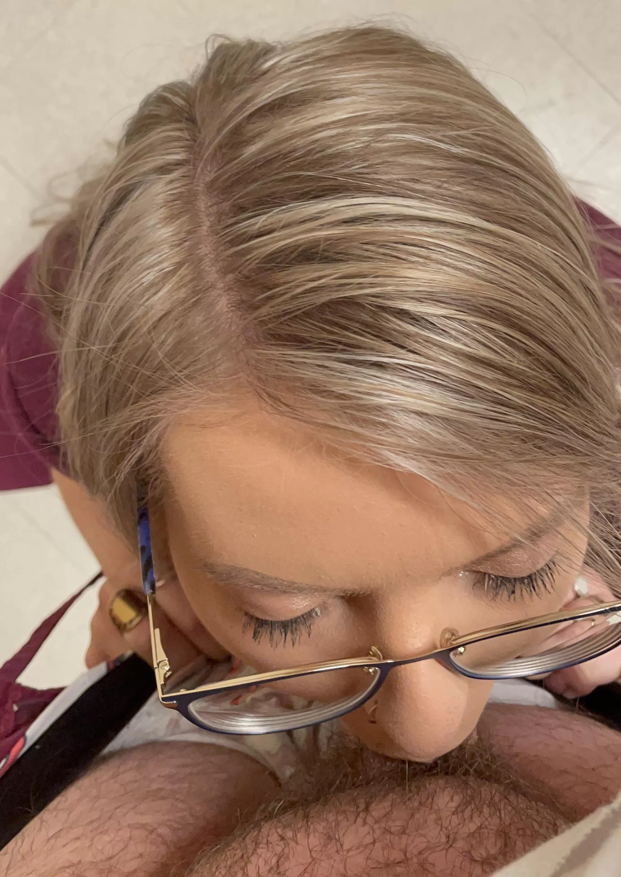 I couldn’t wait until my shift was over so we went to the break room 😉💦