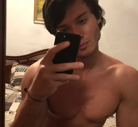 I decided to take a selfie before bed.