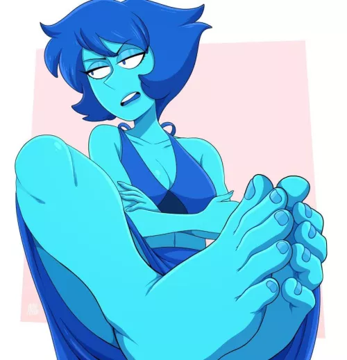 “I don’t get why you like my feet so much, weirdo” (AlphaPossum)