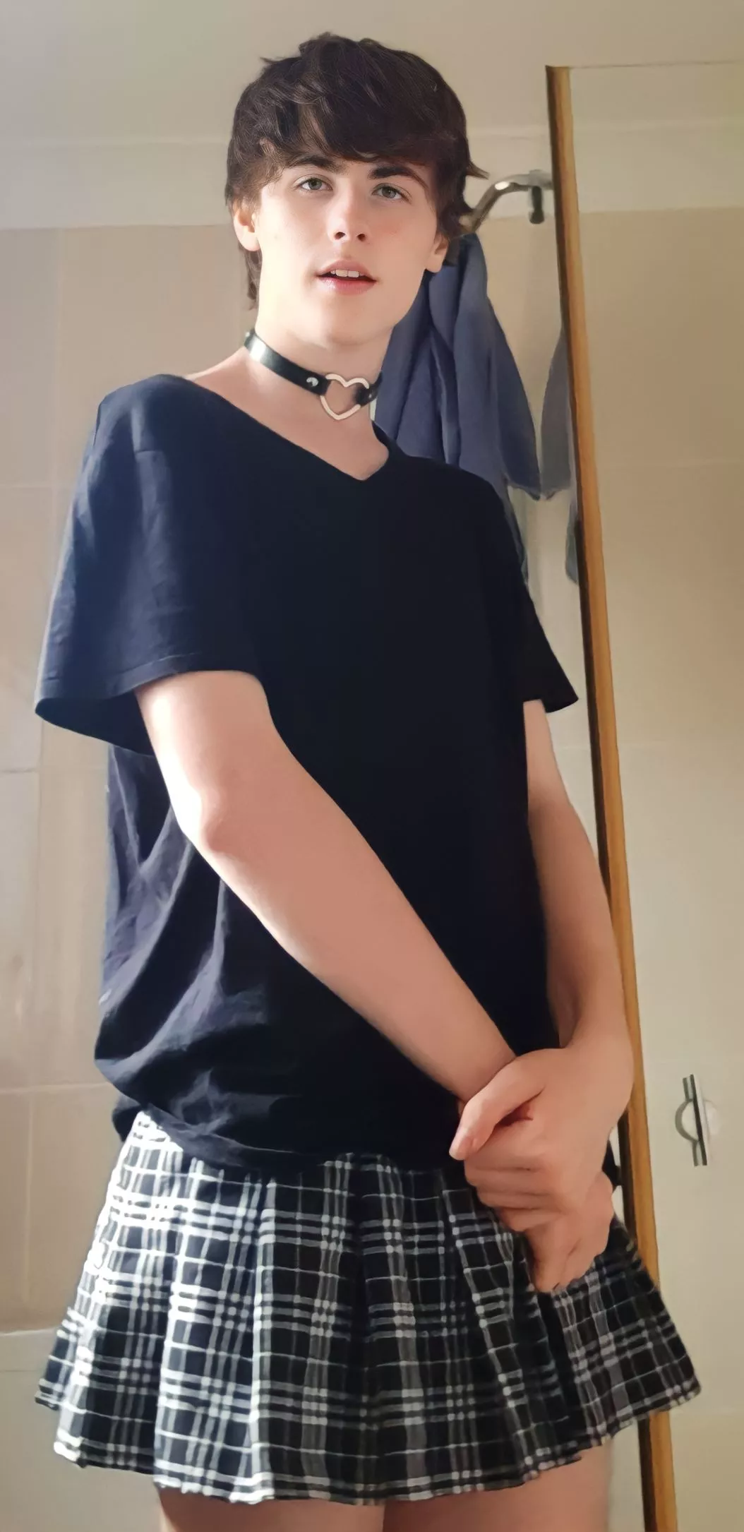I don't have a lot of femboy clothes but let me know if you like this outfit please 😘