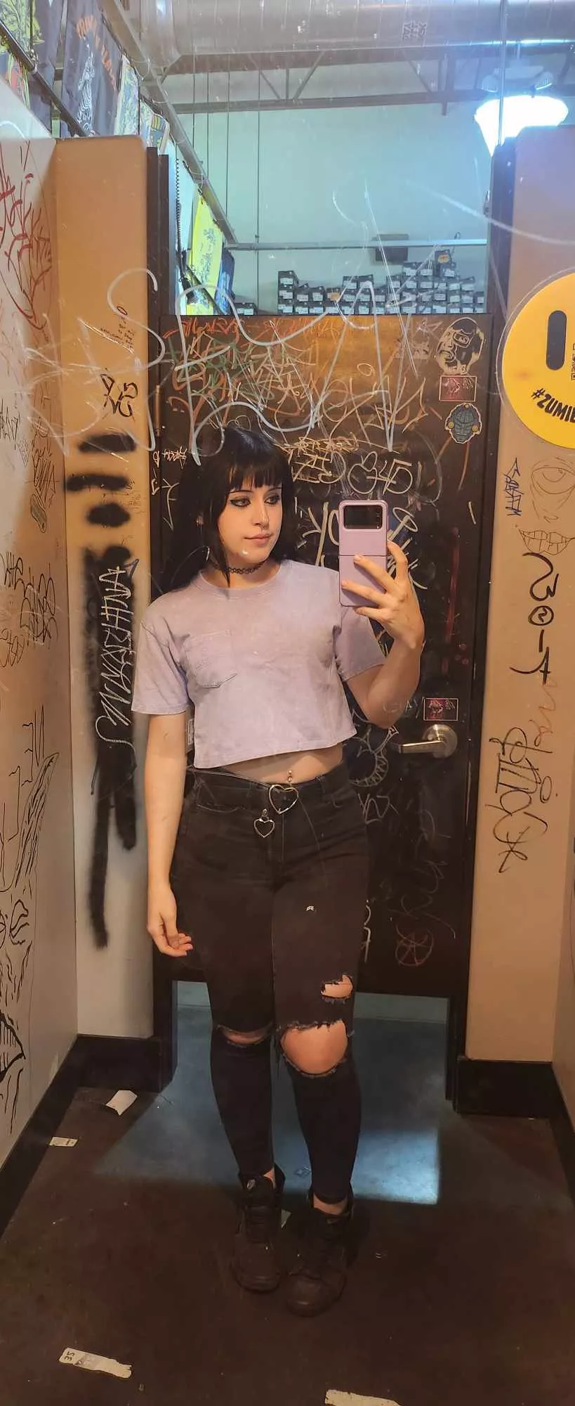 I ended up buying the purple shirt