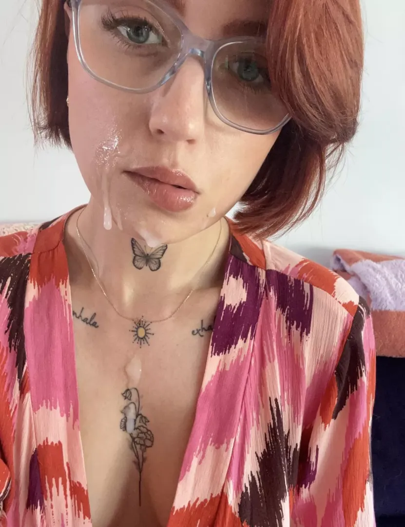 I feel pretty with a face full of cum
