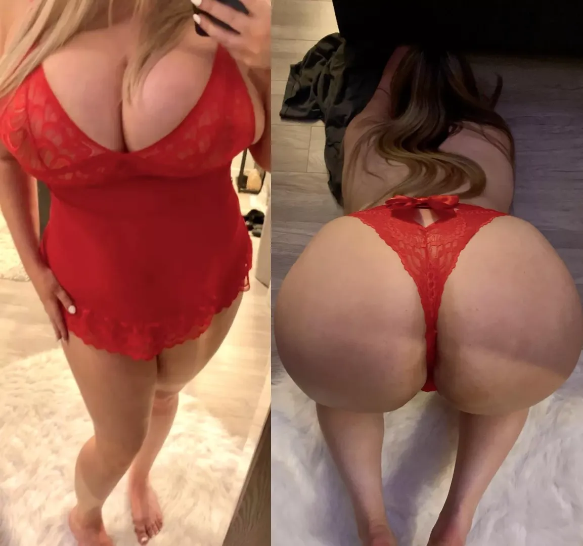 I feel very horny when I wear red [image]