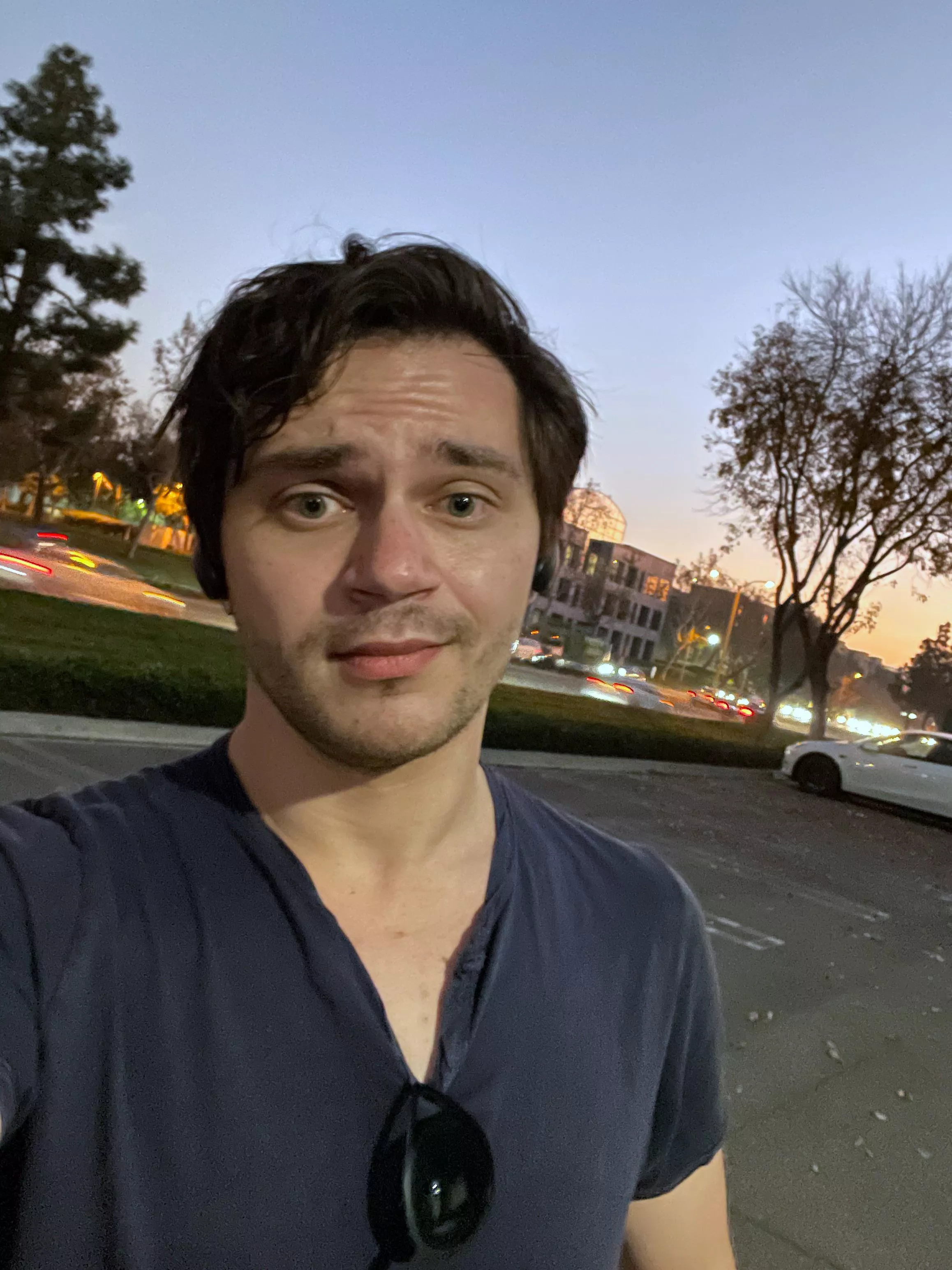 I felt cute, but probably just look tired.