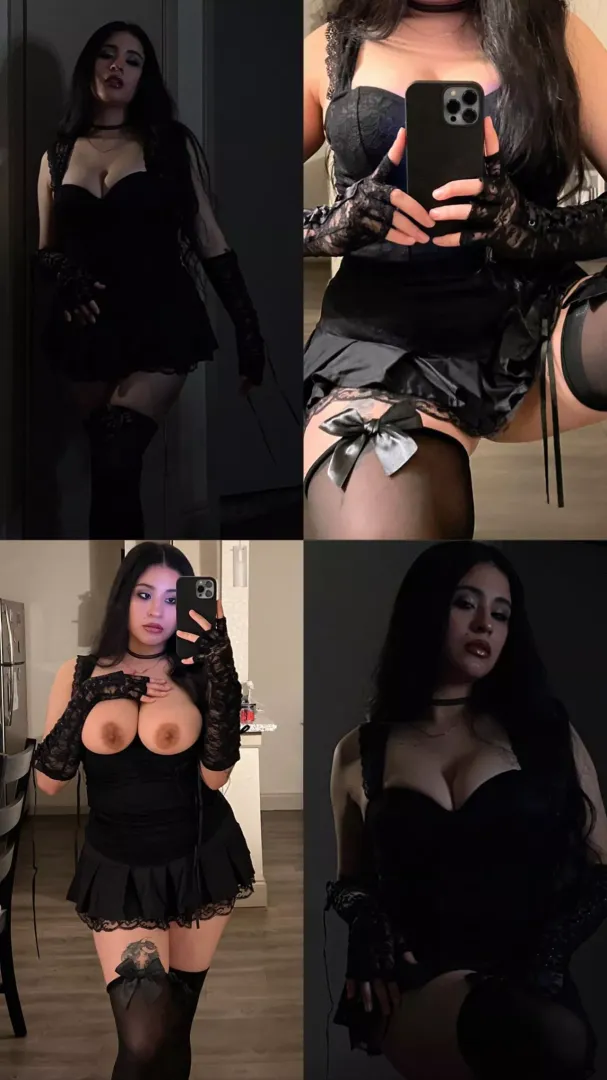 I felt like the mistress of the dark in this outfit