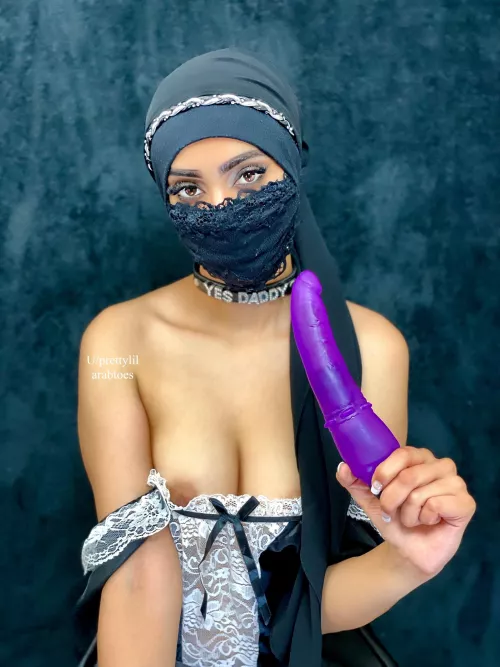 I fit this whole dildo inside my tight Arab pussy until my pussy creamed!