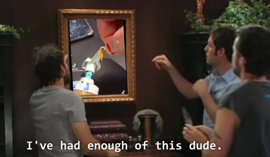 I get it, y'all think it's satisfying. At least find a new video :/