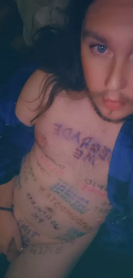 I go out covered in writing like this all the time... what would you do if you saw me at the bar?