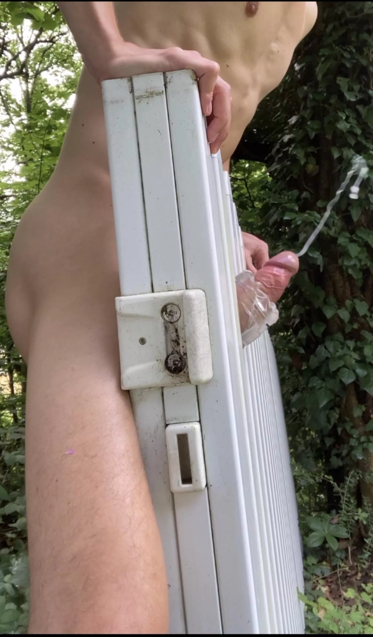 I got a cum cannon 💦 Do you like my new fence fucking machine? Any new ideas? 🍆🙋🏻‍♂️