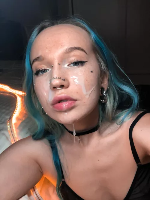 I got a shot of cum on my face