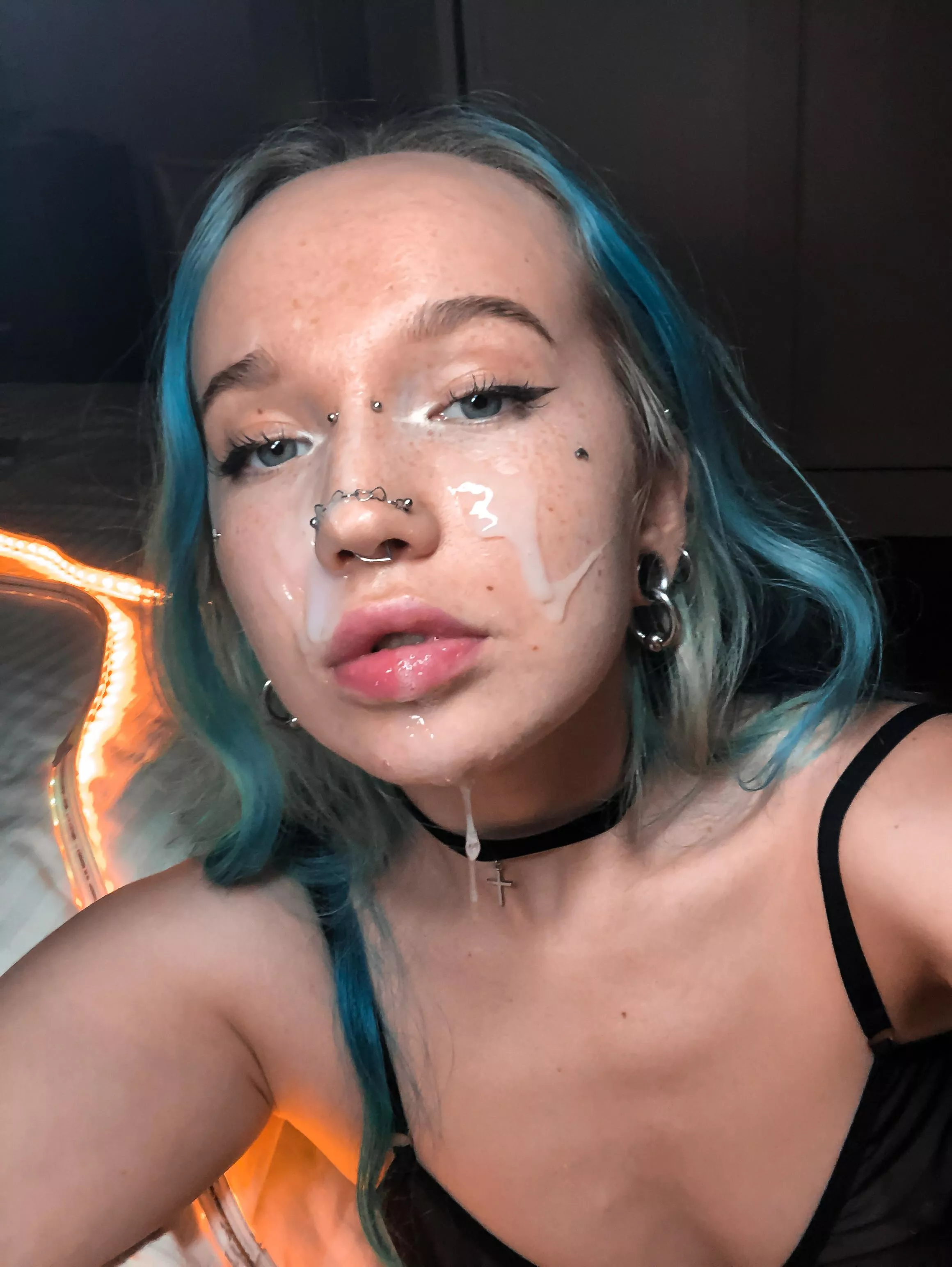 I got a shot of cum on my face
