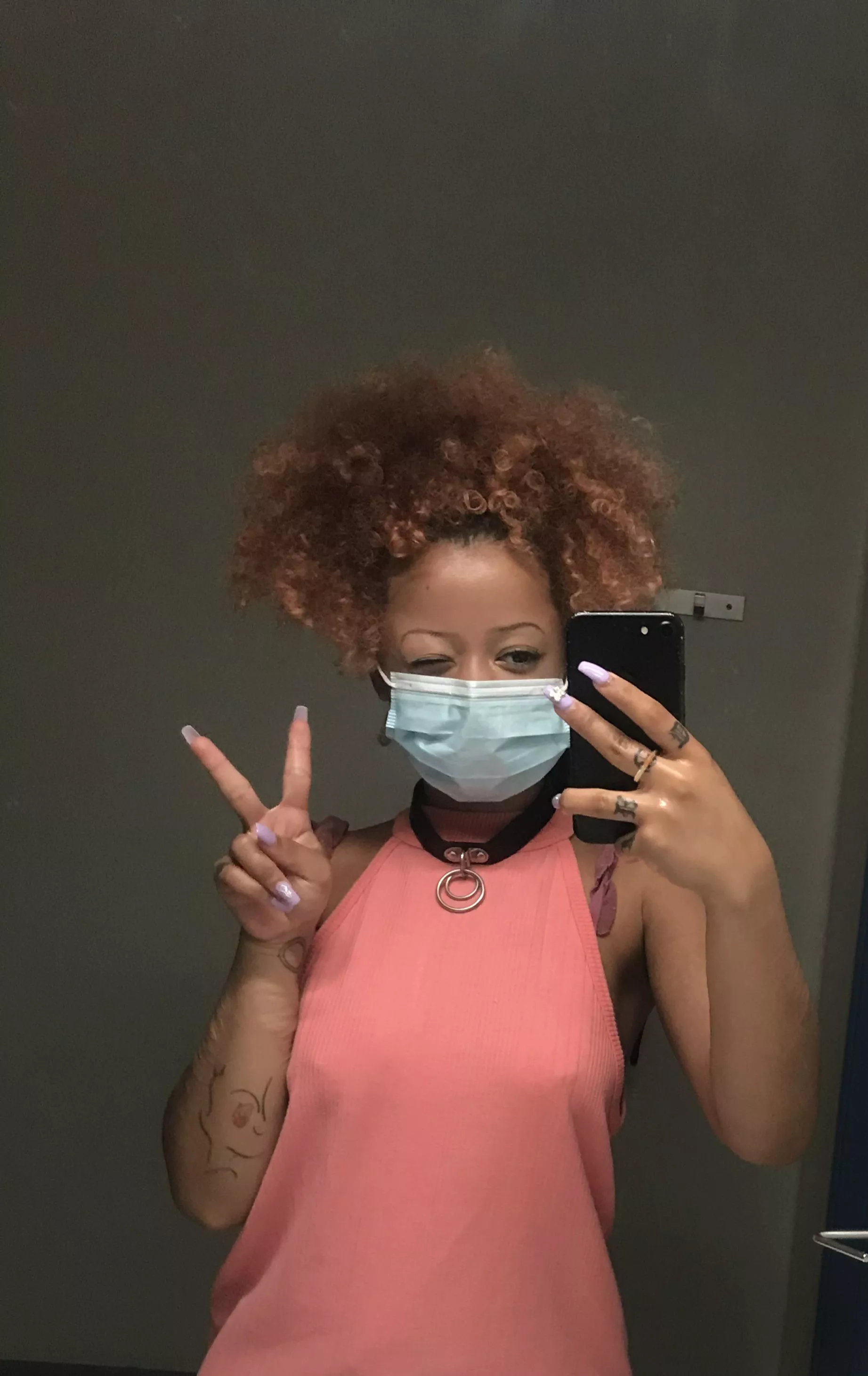 I haven’t worn my hair up like this in a lil bit!