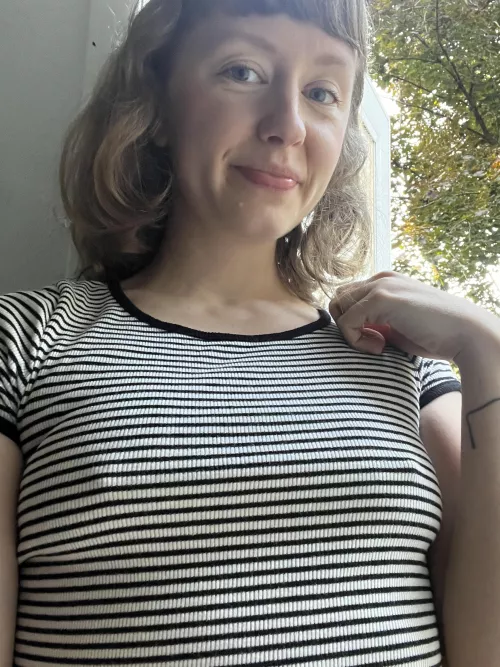 I heard no bras are allowed on Wednesdays!