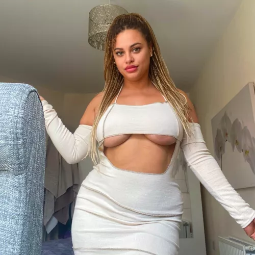 I hope my dress isn't too revealing 😈