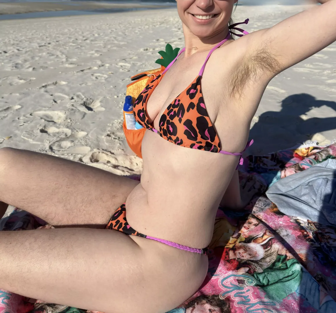 I hope that my pits catch some eyes out here on the beach 