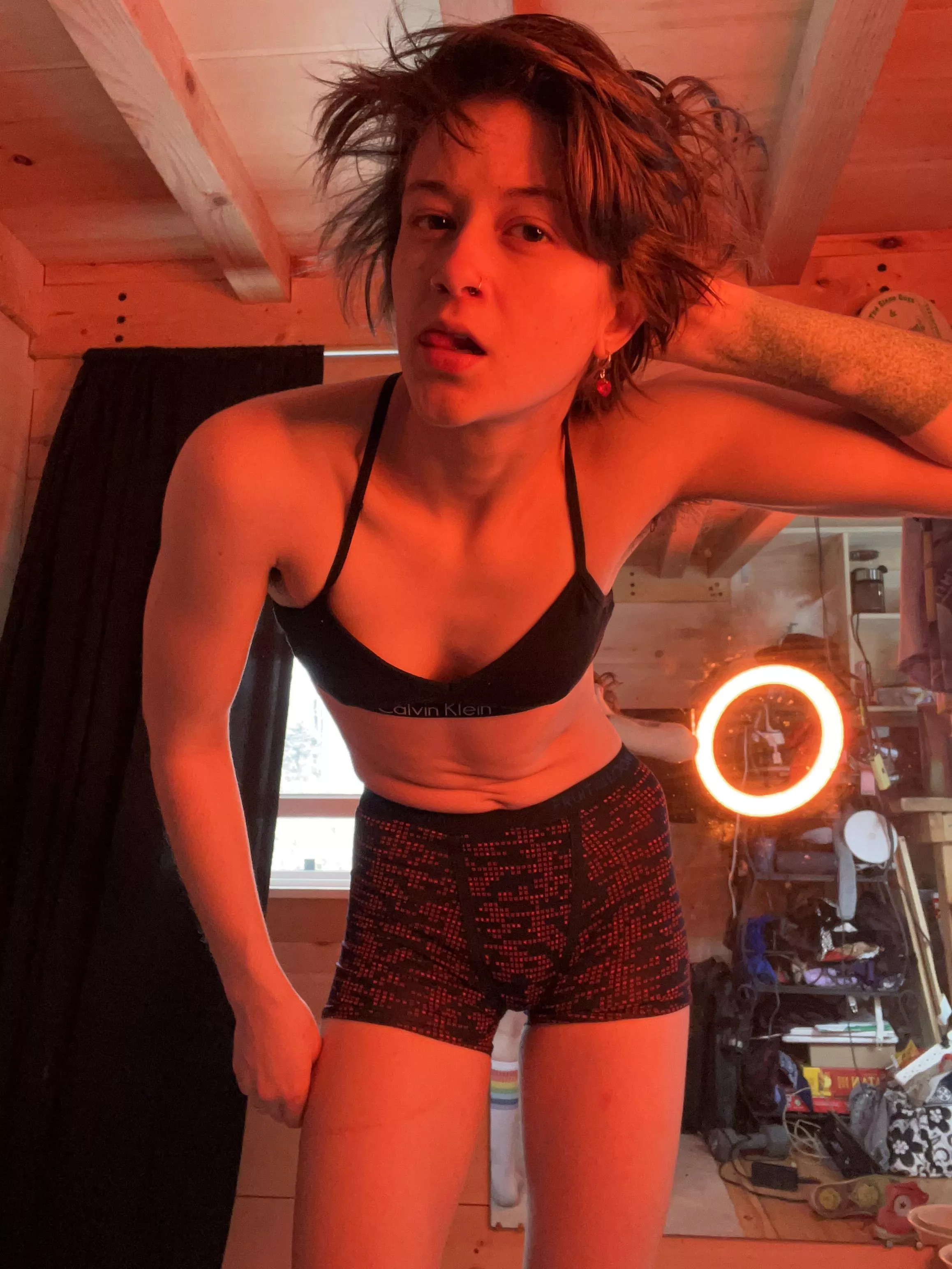 I just finished a workout😉