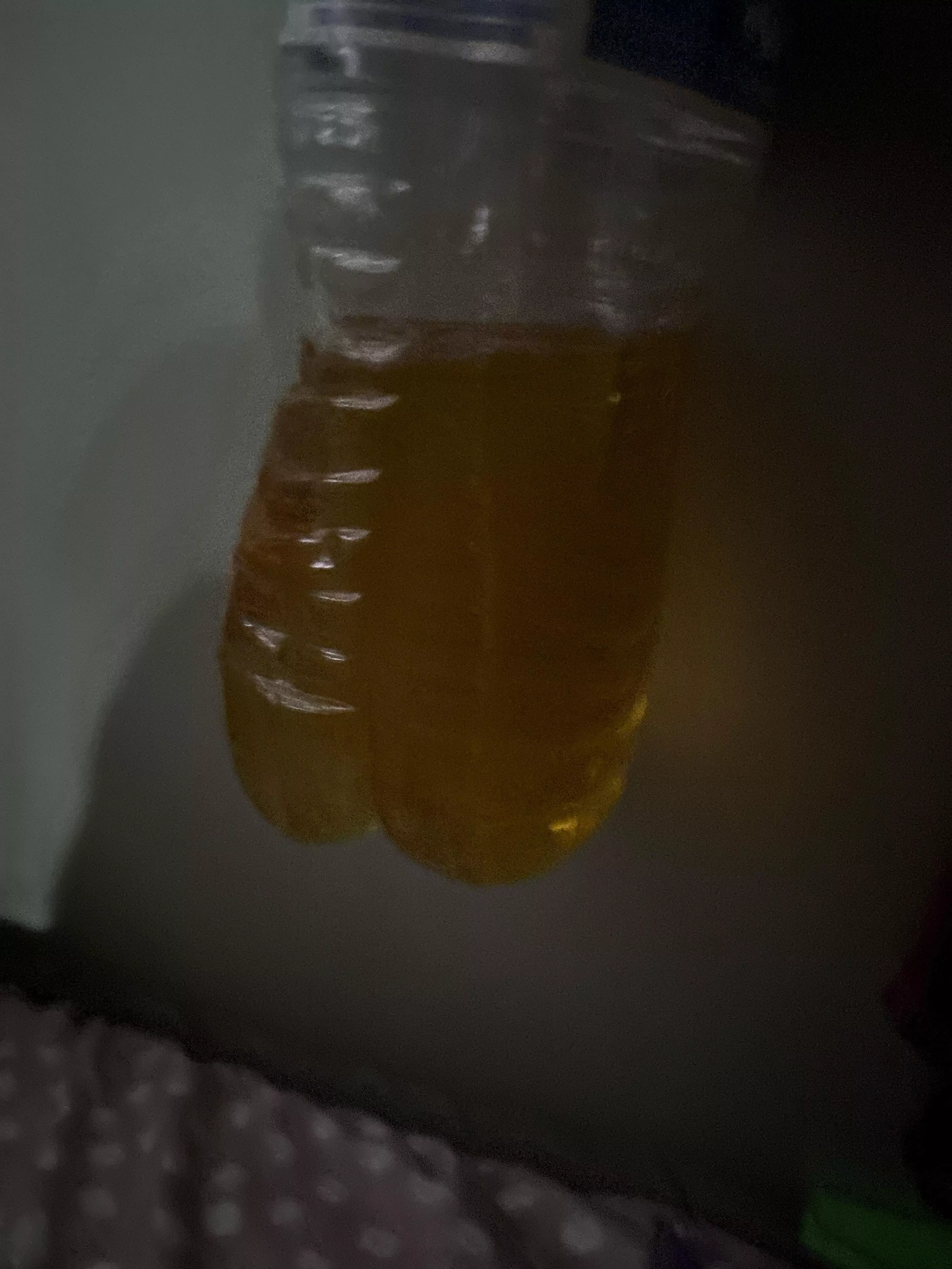 i just pissed in a bottle i had to go so urgently