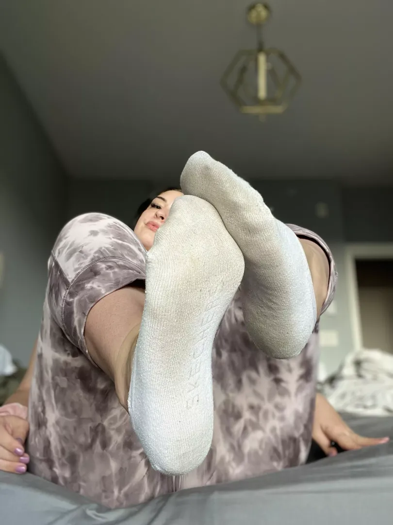 I know the thought of my socks at the tip of your nose really keeps you at the edge of your seat! 😈