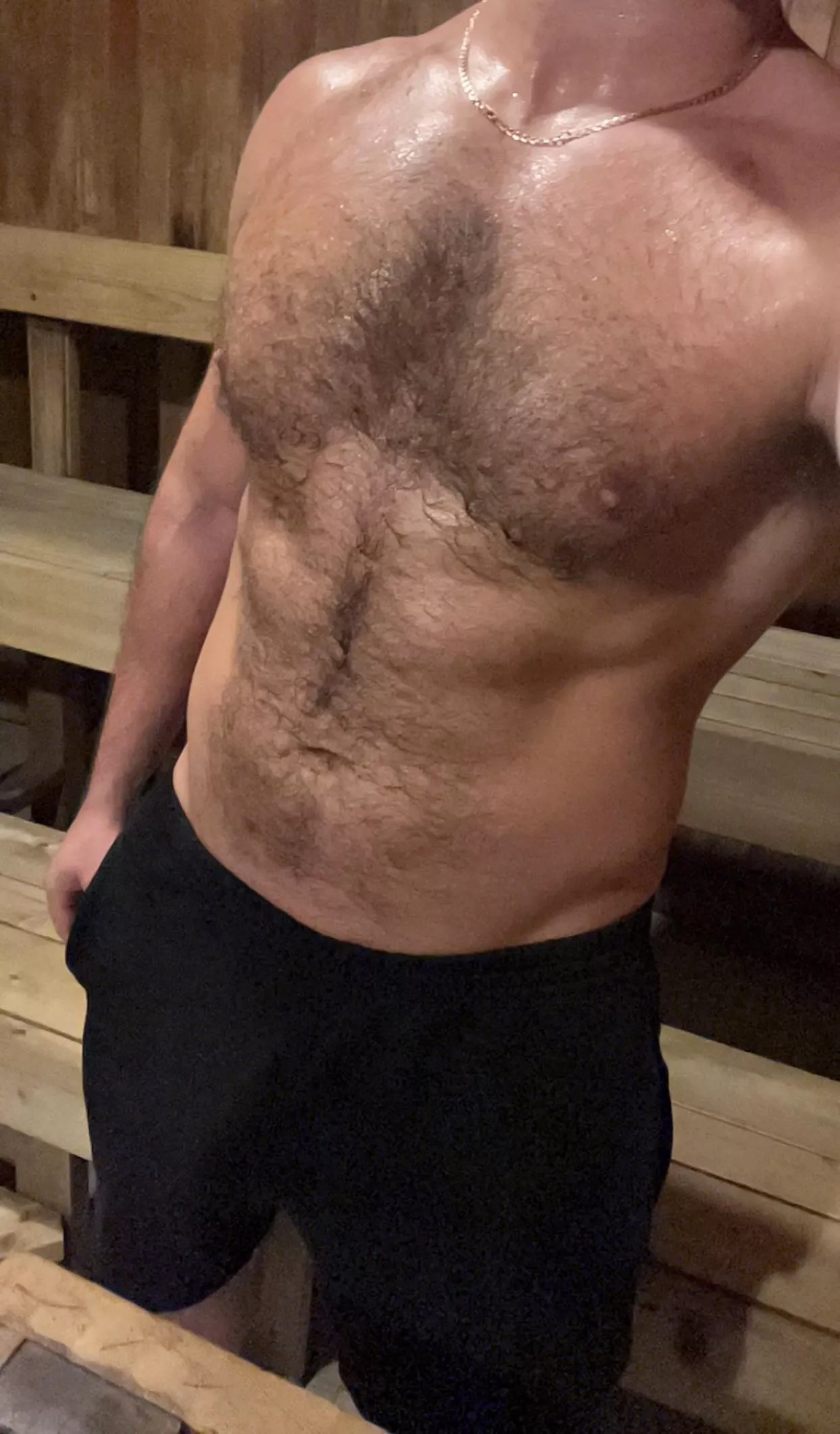 I know you fantasize about seeing me in the sauna