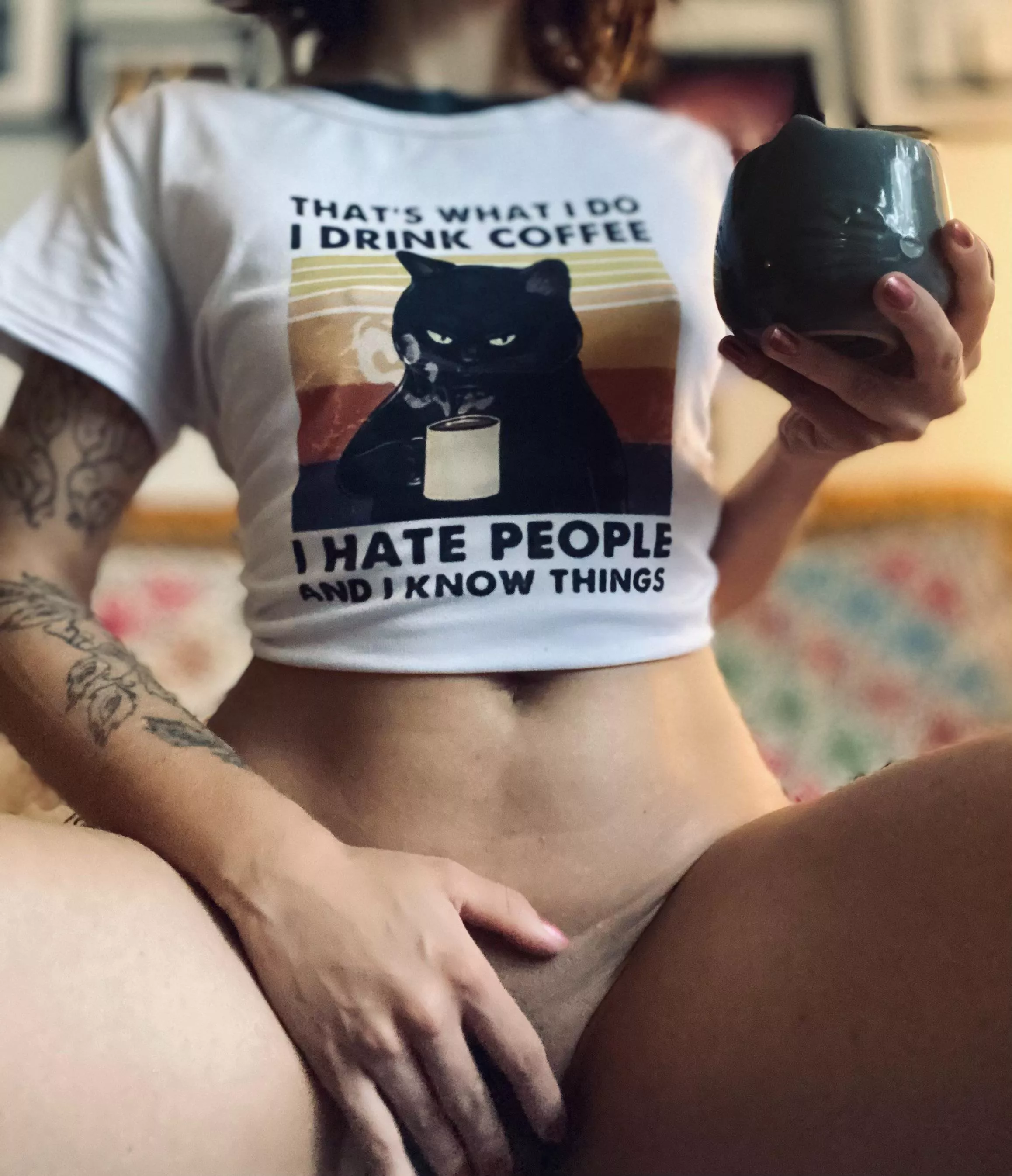 I like my coffee like I like my men; mature, handsome and great in bed!