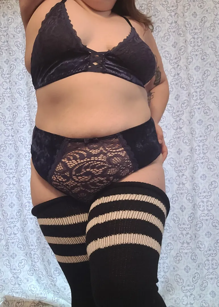 I like the thigh high socks