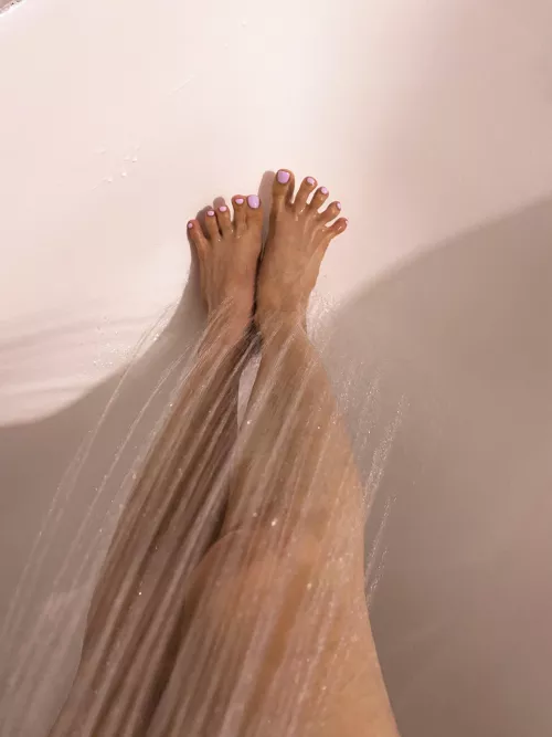 I like to spread my toes so it’s easier for you to lick them