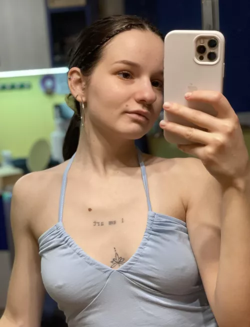 I like to take selfies for my guys