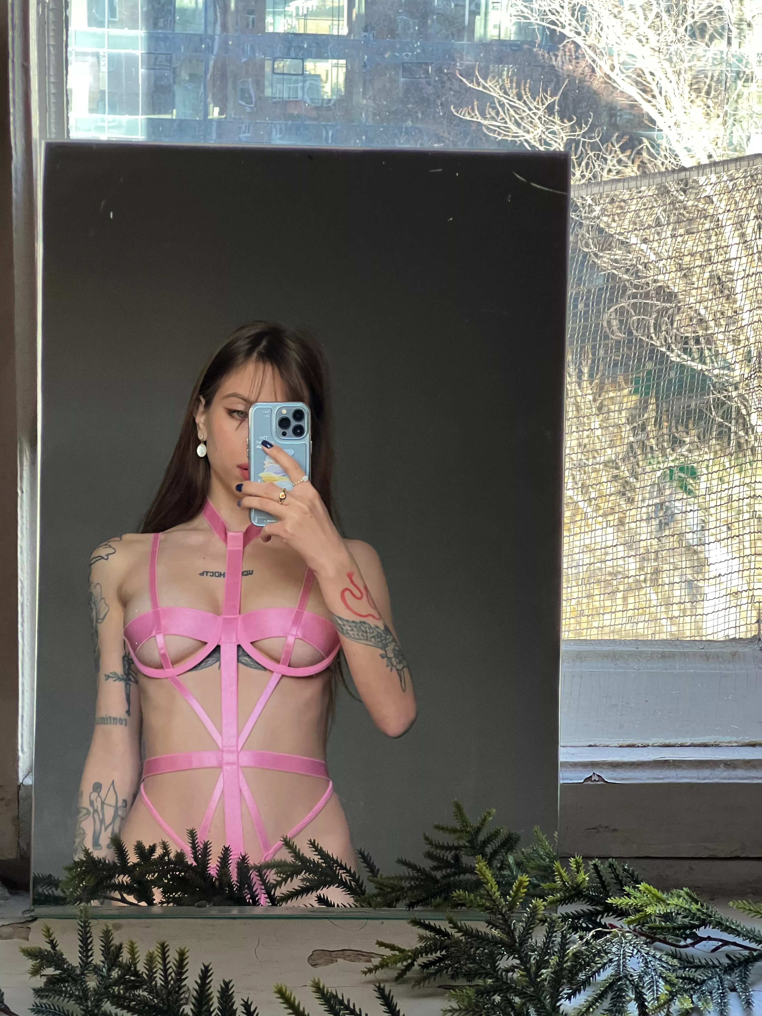 I like to take selfies when I'm in sexy lingerie
