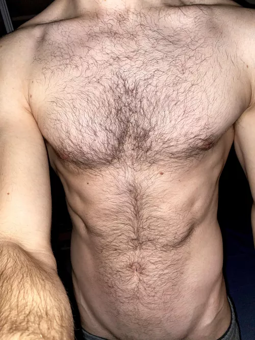 I look hairier with the flash on