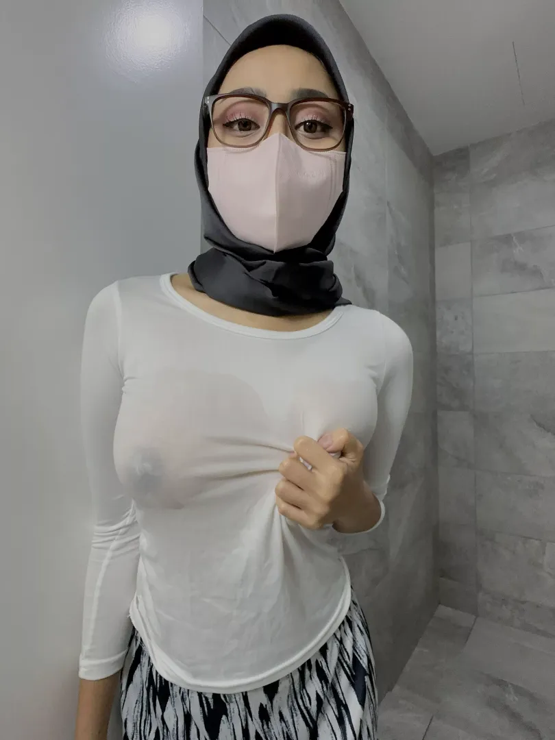 I look more hotter in my see-through shirty.