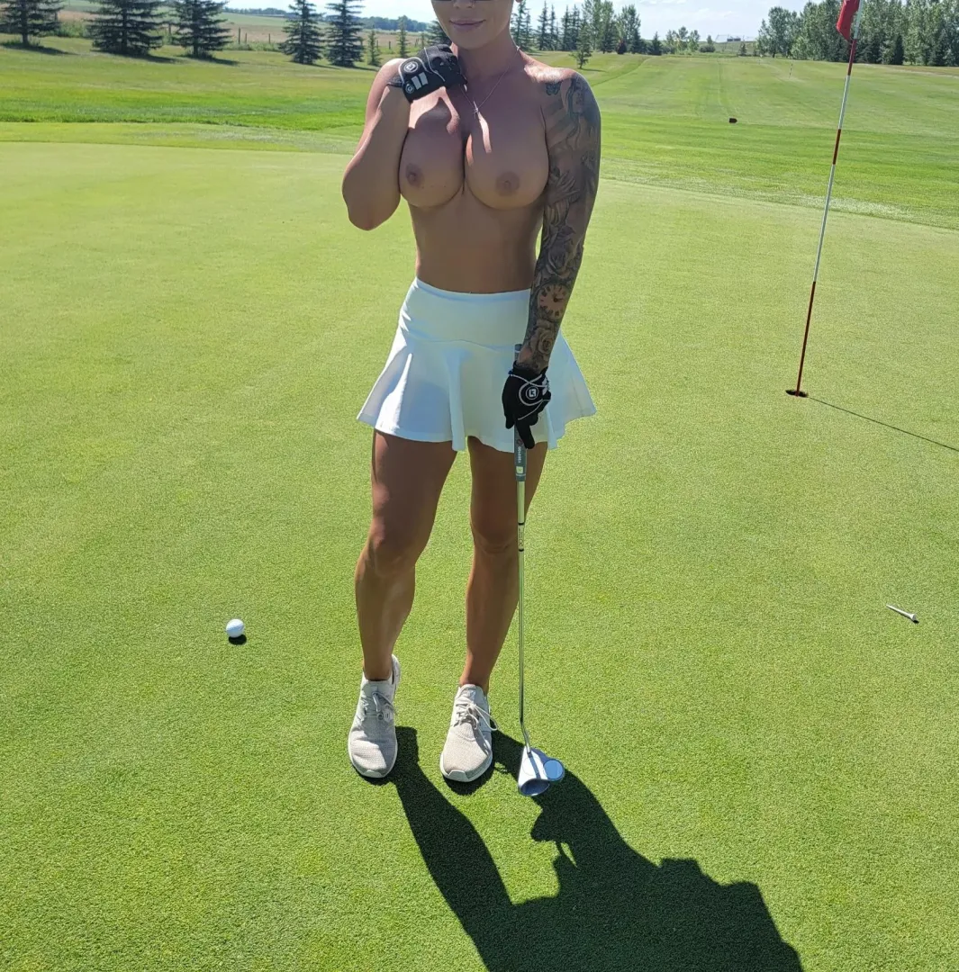 I lost to my husband's friends si played the back 9 topless