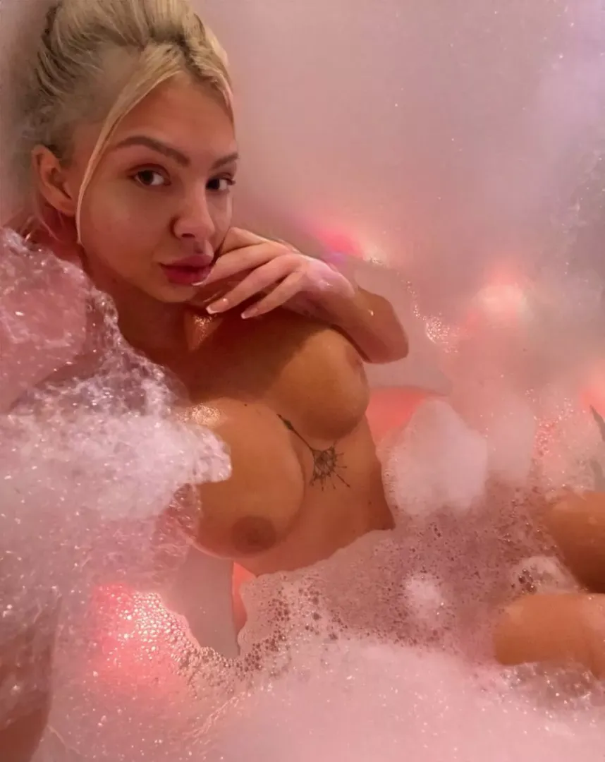 I love a lot of bubbles in my bath