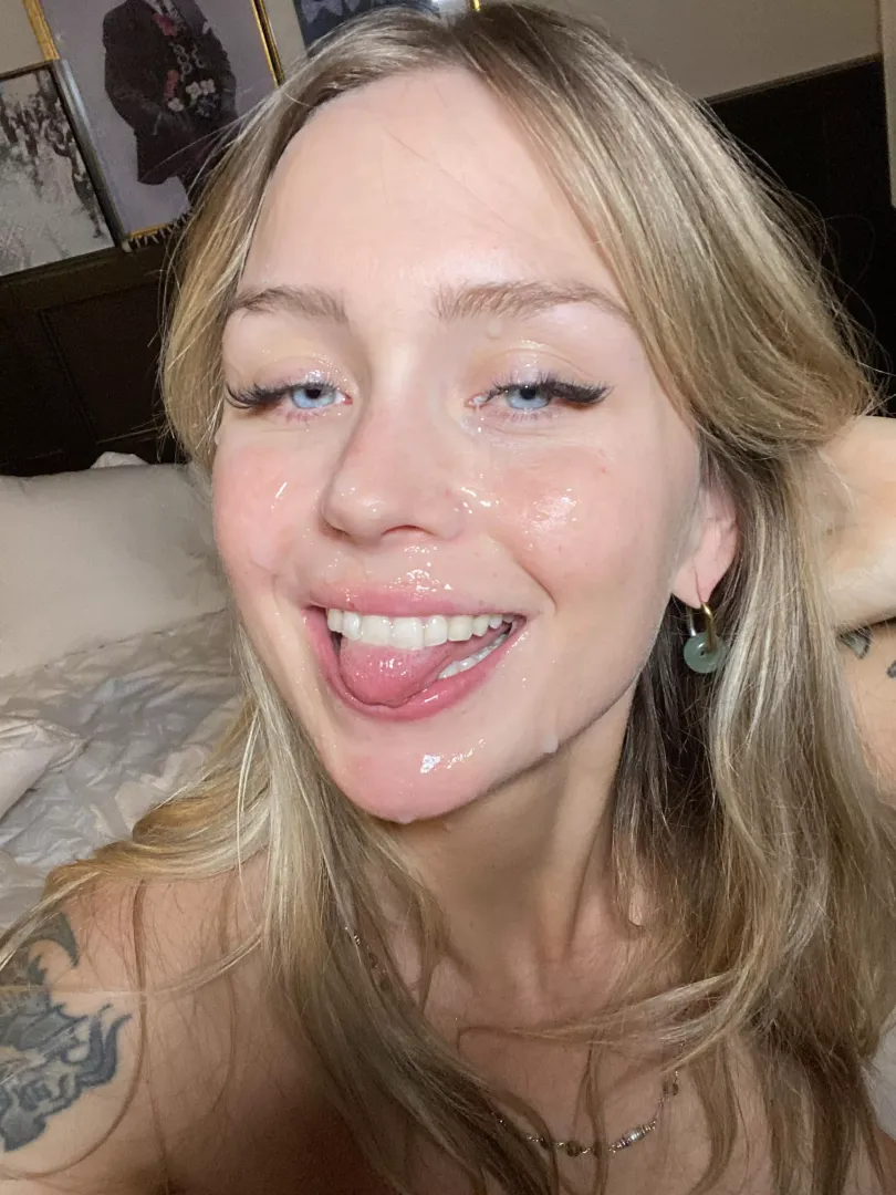I love being a canvas for his cum