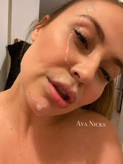 I love feeling that sticky mess hit my face