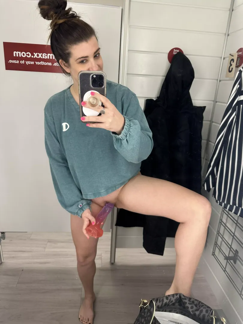I love getting naughty in changing rooms
